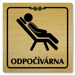 Odpočívárna, 148x148mm, zlatá, Texas